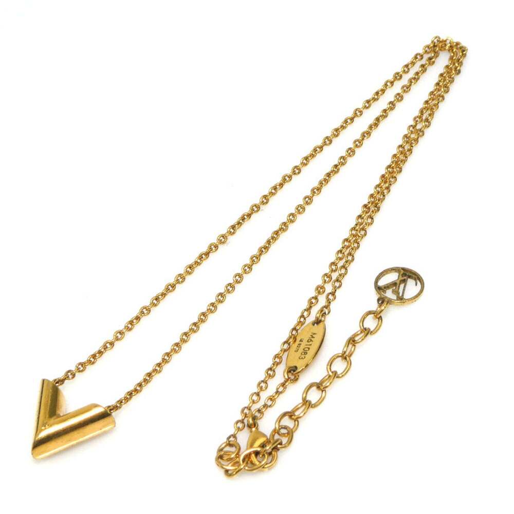 LOUIS VUITTON Gold Necklace - Picture 11 of 12